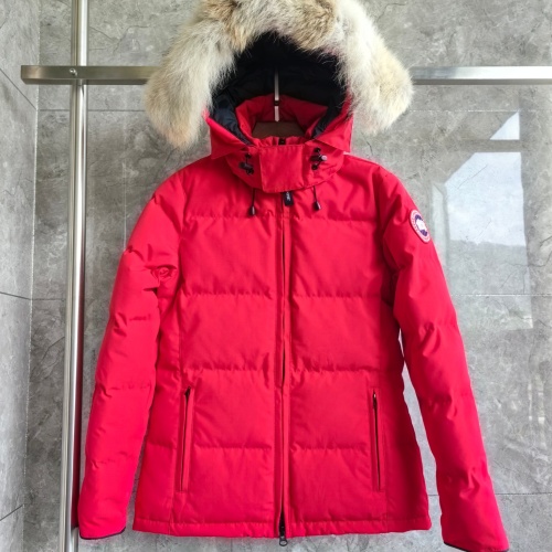 Canada Goose Down Feather Coat Long Sleeved For Women #1256998 $170.00 USD, Wholesale Replica Canada Goose Down Feather Coat