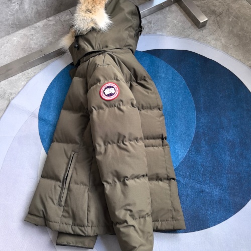 Replica Canada Goose Down Feather Coat Long Sleeved For Women #1256999 $170.00 USD for Wholesale