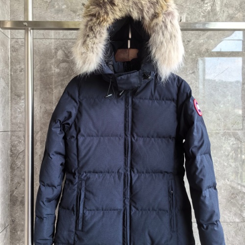 Canada Goose Down Feather Coat Long Sleeved For Women #1257000 $170.00 USD, Wholesale Replica Canada Goose Down Feather Coat