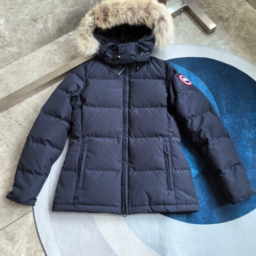 Replica Canada Goose Down Feather Coat Long Sleeved For Women #1257000 $170.00 USD for Wholesale