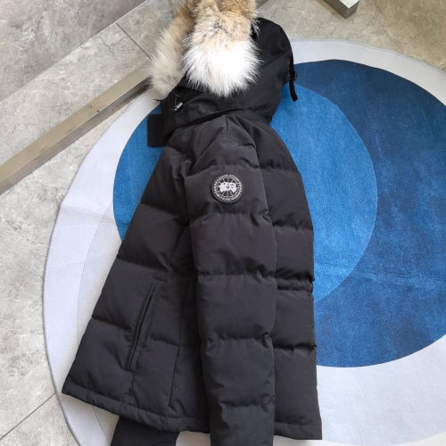 Replica Canada Goose Down Feather Coat Long Sleeved For Women #1257002 $170.00 USD for Wholesale