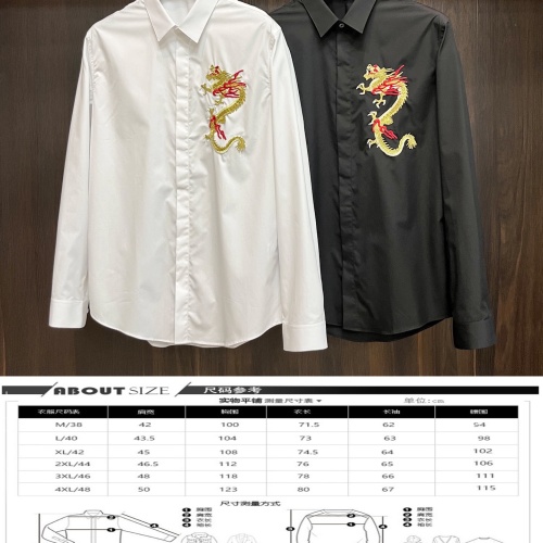 Replica Dolce & Gabbana D&G Shirts Long Sleeved For Men #1257010 $92.00 USD for Wholesale