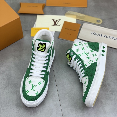 Louis Vuitton High Tops Shoes For Men #1257034 $155.00 USD, Wholesale Replica Louis Vuitton High Tops Shoes