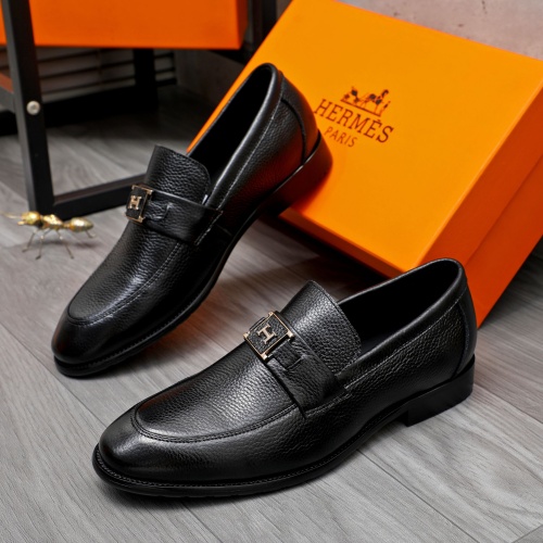 Hermes Leather Shoes For Men #1257040 $82.00 USD, Wholesale Replica Hermes Leather Shoes