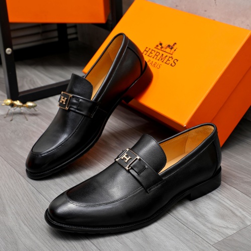 Hermes Leather Shoes For Men #1257041 $82.00 USD, Wholesale Replica Hermes Leather Shoes