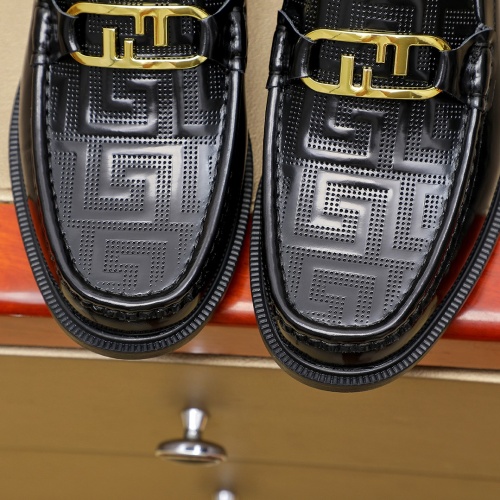 Replica Fendi Leather Shoes For Men #1257067 $85.00 USD for Wholesale