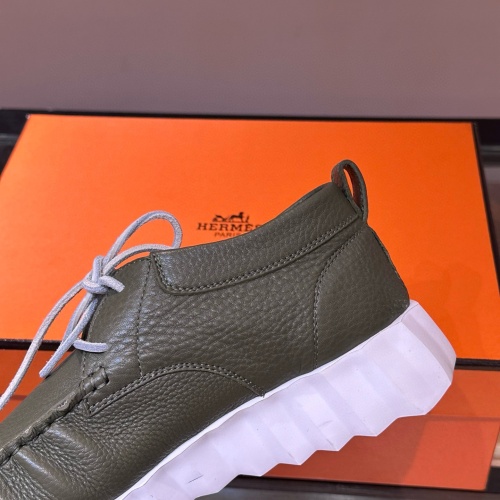 Replica Hermes Casual Shoes For Men #1257080 $76.00 USD for Wholesale