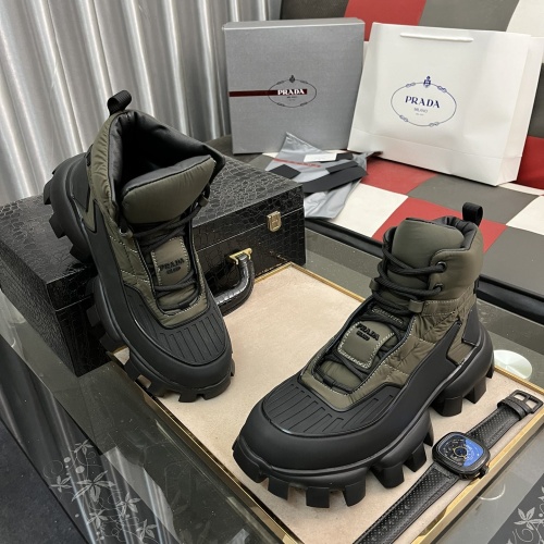 Replica Prada Boots For Men #1257085 $100.00 USD for Wholesale