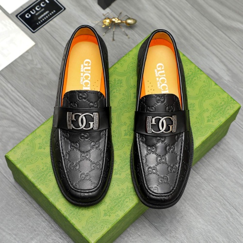 Replica Gucci Oxfords Shoes For Men #1257088 $88.00 USD for Wholesale