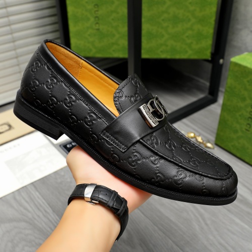 Replica Gucci Oxfords Shoes For Men #1257088 $88.00 USD for Wholesale