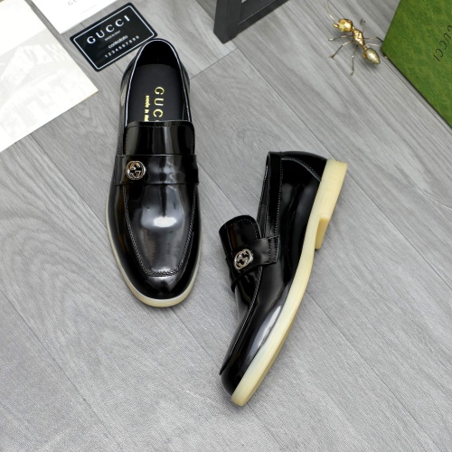 Replica Gucci Oxfords Shoes For Men #1257105 $96.00 USD for Wholesale