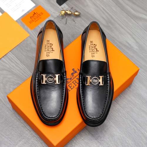 Hermes Leather Shoes For Men #1257111 $82.00 USD, Wholesale Replica Hermes Leather Shoes