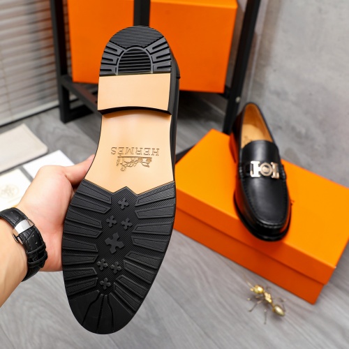 Replica Hermes Leather Shoes For Men #1257111 $82.00 USD for Wholesale