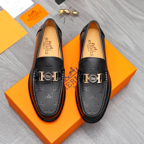 Hermes Leather Shoes For Men #1257112 $82.00 USD, Wholesale Replica Hermes Leather Shoes