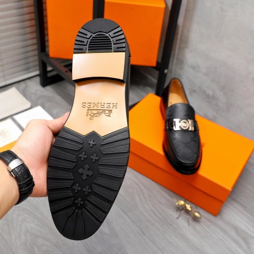 Replica Hermes Leather Shoes For Men #1257112 $82.00 USD for Wholesale