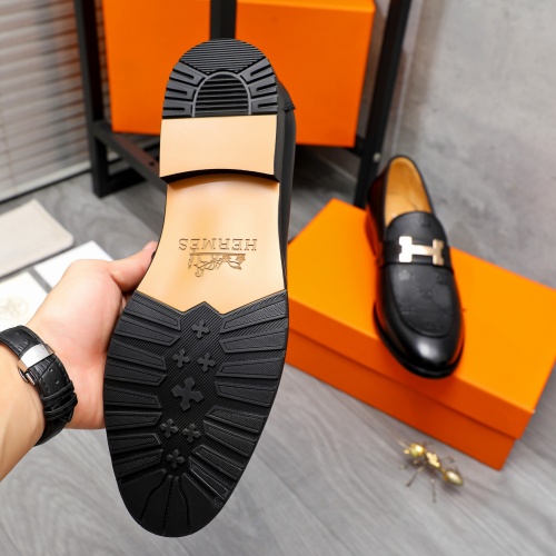 Replica Hermes Leather Shoes For Men #1257113 $82.00 USD for Wholesale