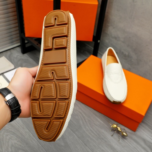 Replica Hermes Leather Shoes For Men #1257119 $68.00 USD for Wholesale