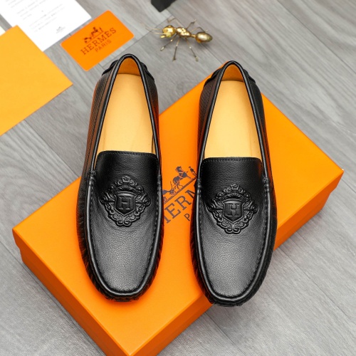 Hermes Leather Shoes For Men #1257121 $68.00 USD, Wholesale Replica Hermes Leather Shoes