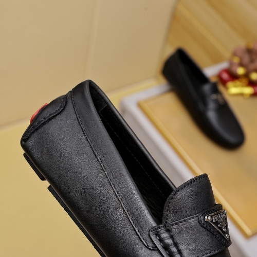 Replica Prada Leather Shoes For Men #1257185 $68.00 USD for Wholesale