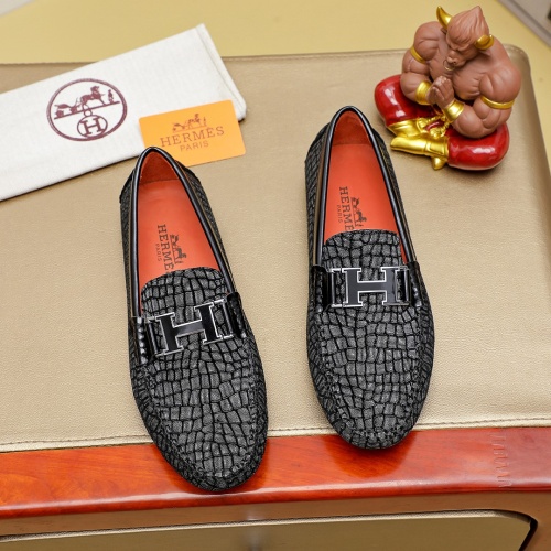 Hermes Leather Shoes For Men #1257187 $68.00 USD, Wholesale Replica Hermes Leather Shoes