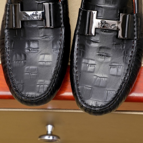 Replica Hermes Leather Shoes For Men #1257189 $68.00 USD for Wholesale