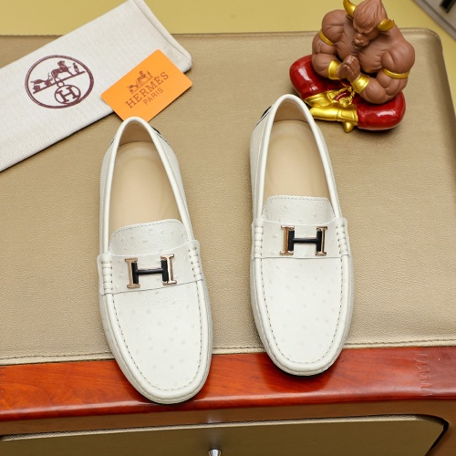 Hermes Leather Shoes For Men #1257193 $68.00 USD, Wholesale Replica Hermes Leather Shoes