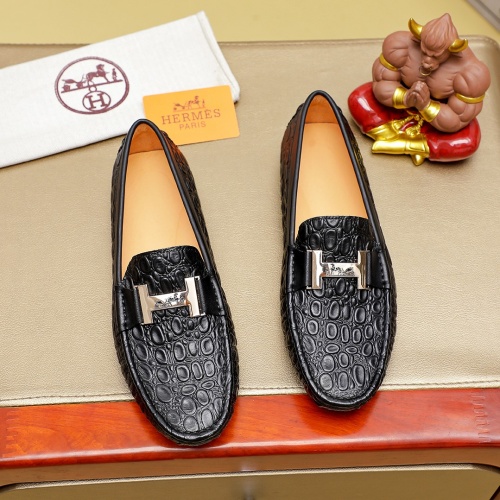 Hermes Leather Shoes For Men #1257195 $68.00 USD, Wholesale Replica Hermes Leather Shoes