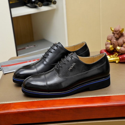 Prada Leather Shoes For Men #1257196 $96.00 USD, Wholesale Replica Prada Leather Shoes