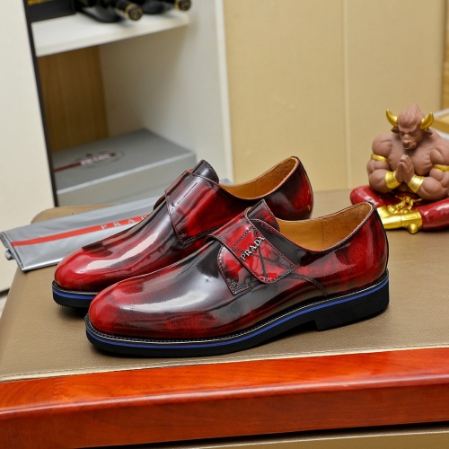 Prada Leather Shoes For Men #1257199 $96.00 USD, Wholesale Replica Prada Leather Shoes