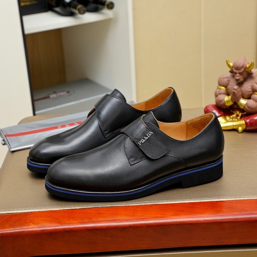 Prada Leather Shoes For Men #1257200 $96.00 USD, Wholesale Replica Prada Leather Shoes