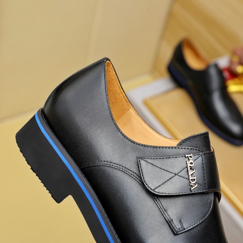 Replica Prada Leather Shoes For Men #1257200 $96.00 USD for Wholesale