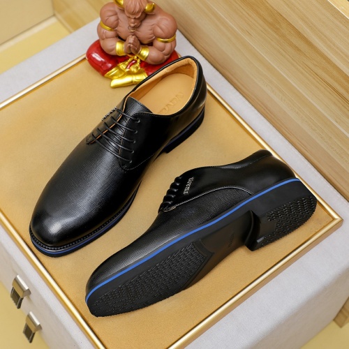 Replica Prada Leather Shoes For Men #1257201 $96.00 USD for Wholesale