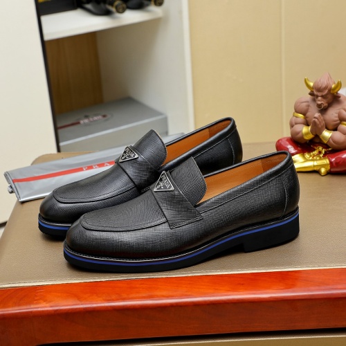 Prada Leather Shoes For Men #1257207 $96.00 USD, Wholesale Replica Prada Leather Shoes