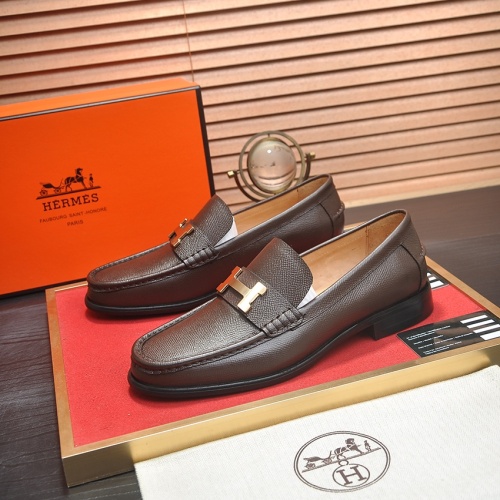 Hermes Leather Shoes For Men #1257209 $98.00 USD, Wholesale Replica Hermes Leather Shoes