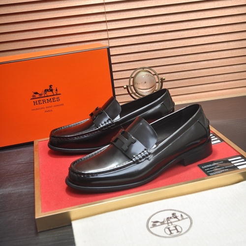 Hermes Leather Shoes For Men #1257211 $98.00 USD, Wholesale Replica Hermes Leather Shoes