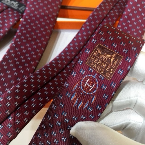 Replica Hermes Necktie For Men #1257299 $38.00 USD for Wholesale