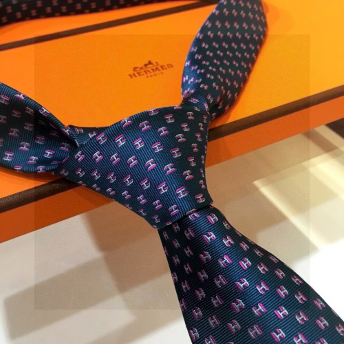 Replica Hermes Necktie For Men #1257300 $38.00 USD for Wholesale