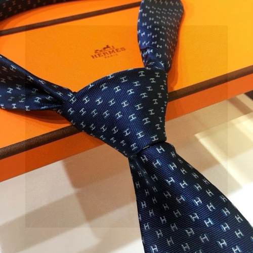 Replica Hermes Necktie For Men #1257303 $38.00 USD for Wholesale