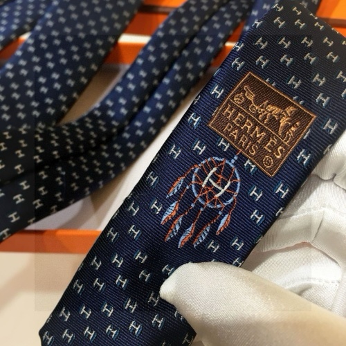 Replica Hermes Necktie For Men #1257303 $38.00 USD for Wholesale