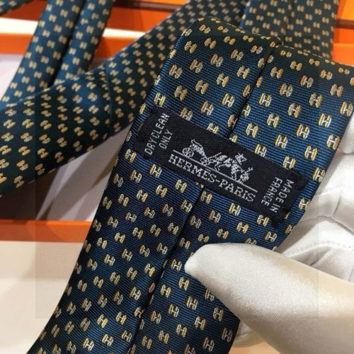 Replica Hermes Necktie For Men #1257304 $38.00 USD for Wholesale