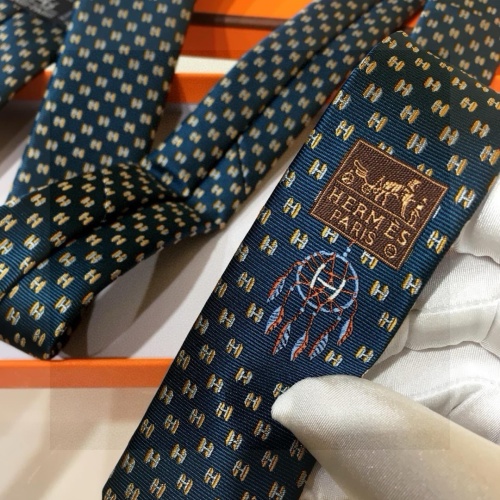 Replica Hermes Necktie For Men #1257304 $38.00 USD for Wholesale