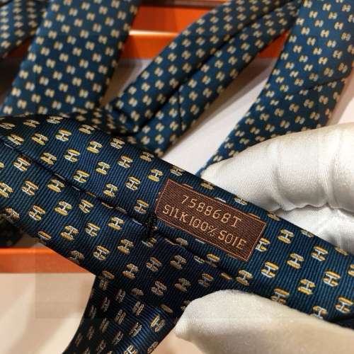 Replica Hermes Necktie For Men #1257304 $38.00 USD for Wholesale