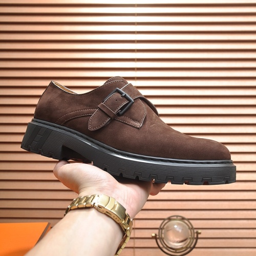 Replica Hermes Leather Shoes For Men #1257321 $118.00 USD for Wholesale