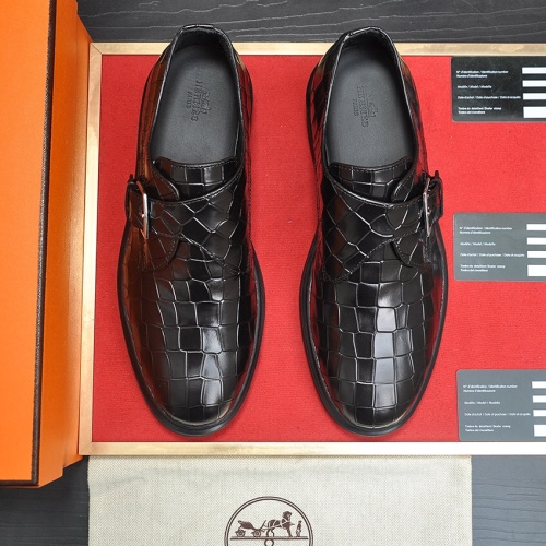 Replica Hermes Leather Shoes For Men #1257331 $118.00 USD for Wholesale