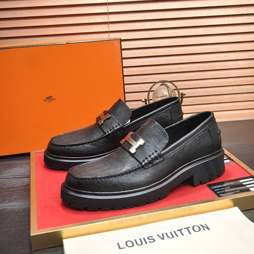 Hermes Leather Shoes For Men #1257335 $118.00 USD, Wholesale Replica Hermes Leather Shoes