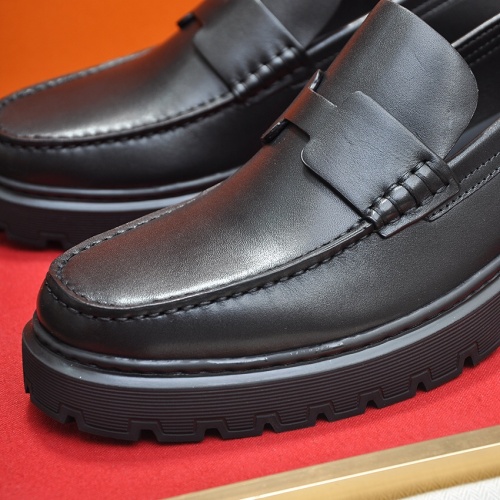 Replica Hermes Leather Shoes For Men #1257340 $118.00 USD for Wholesale