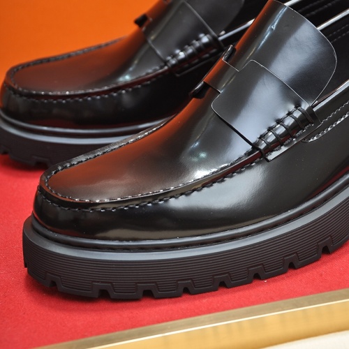 Replica Hermes Leather Shoes For Men #1257341 $118.00 USD for Wholesale