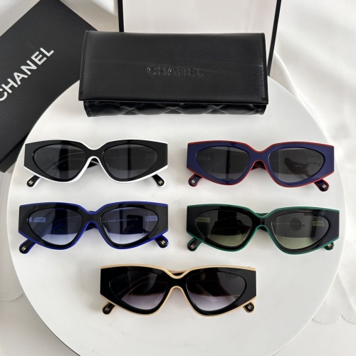 Replica Chanel AAA Quality Sunglasses #1257356 $52.00 USD for Wholesale