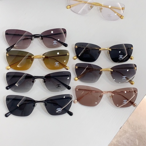 Replica Chanel AAA Quality Sunglasses #1257379 $64.00 USD for Wholesale