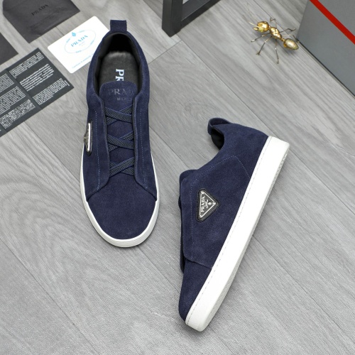 Replica Prada Casual Shoes For Men #1257419 $82.00 USD for Wholesale